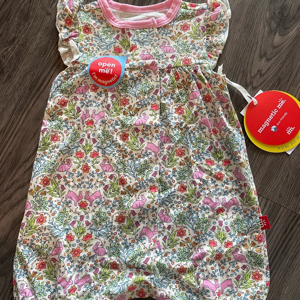 Magnetic Me baby girls romper